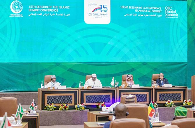 Leaders at the 15th meeting of the OIC. Image: X
