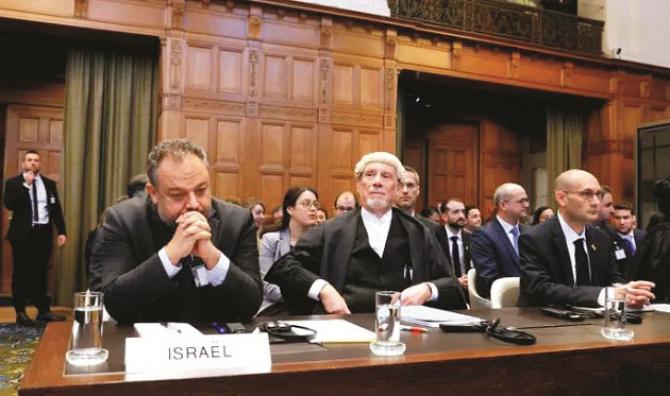 Israel presented arguments in its defense at the International Court of Justice on Friday. Photo: INN