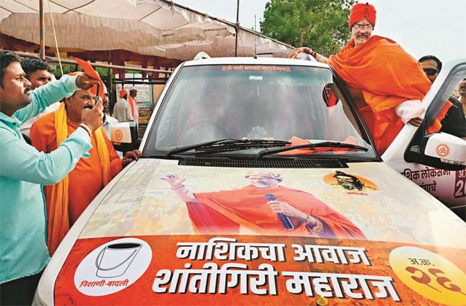 Shantigiri Maharaj may spoil Mahayoti`s game. Photo: Agency