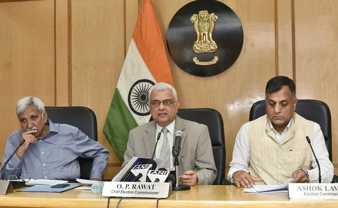 Former Chief Election Commissioner OP Rawat. Photo: INN