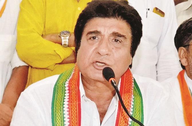 Congress candidate Raj Babbar from Gurgaon. Photo: INN