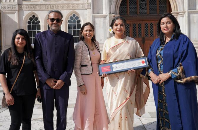With the Shabana Azmi Award. Photo: X