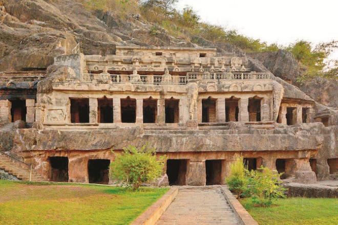 Caves of Andavali in Vijayawada. Photo: INN