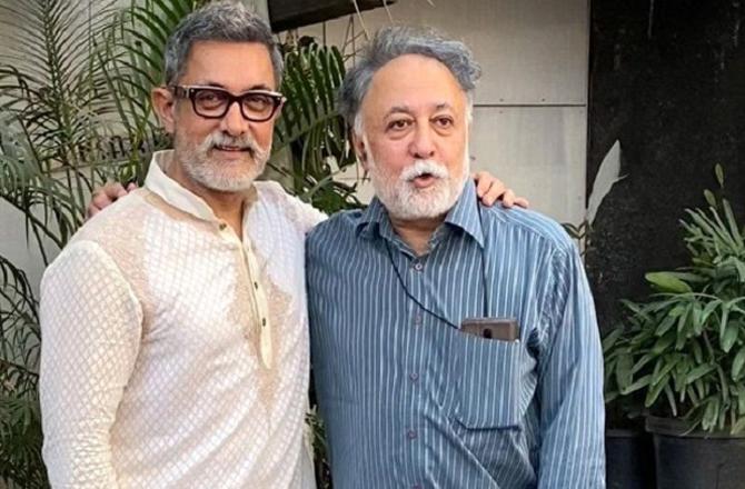 Mansoor Ali Khan and Aamir Khan. Photo: INN.