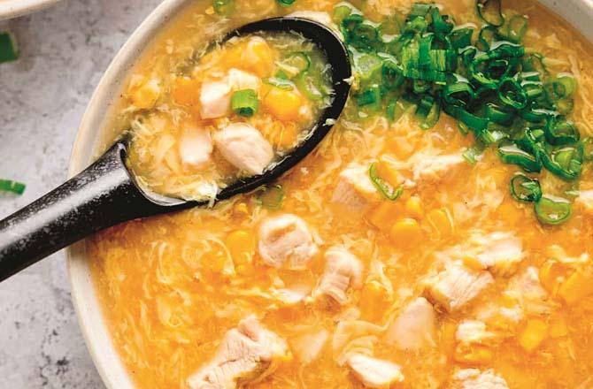 Chicken Corn Soup. Photo: INN