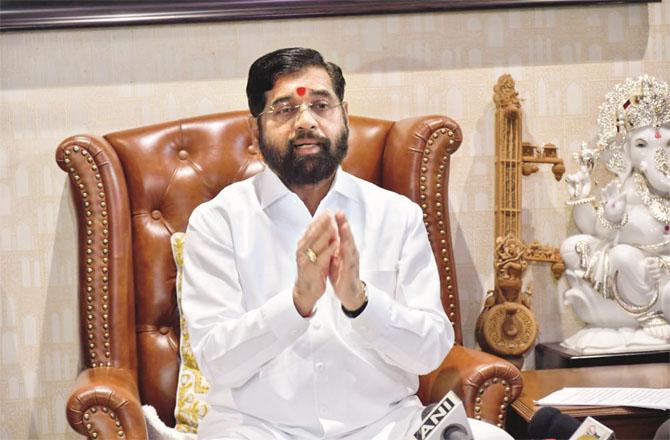 The state`s acting Chief Minister Eknath Shinde. Photo: INN