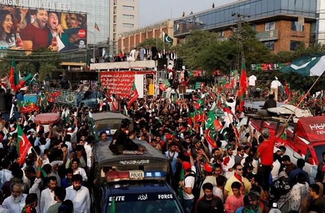 Protest In Islamabad. Photo: INN