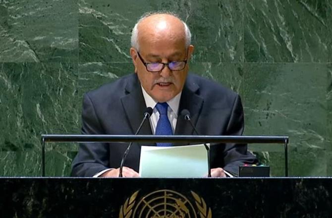 Palestinian Ambassador Riyad Mansour. Photo: INN.
