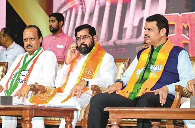 Leaders of three different ideologies and different ambitions are seen together these days. Photo: INN