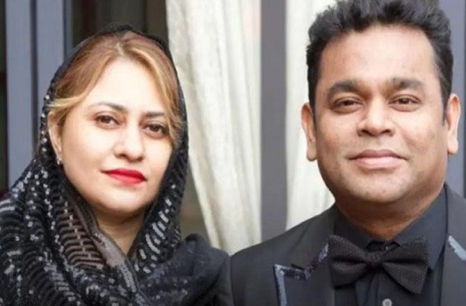 AR Rahman with his ex-wife Saira Banu. Photo: INN