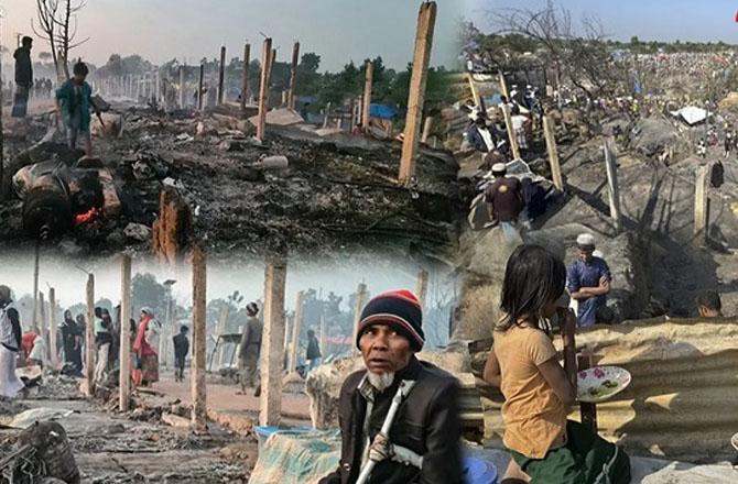 This picture tells the story of the persecution of Rohingya Muslims: Photo: INN