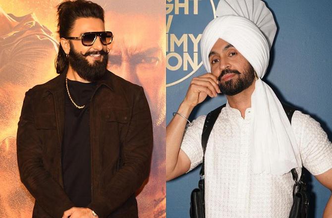 Ranveer Singh and Diljit Dosanjh. Photo: INN.