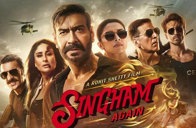Poster of Singham Again. Photo: INN.