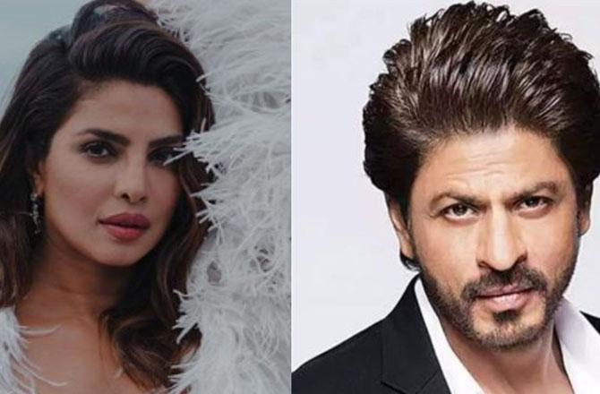 Shah Rukh Khan and Priyanka Chopra. Photo: INN