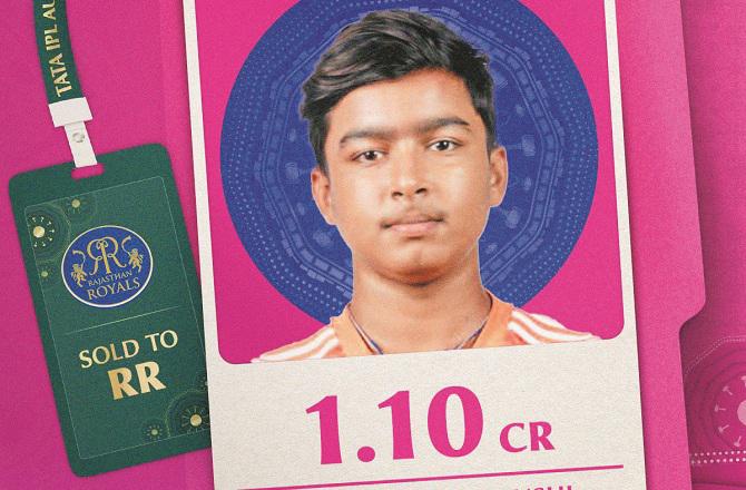 Cricketer Vaibhav Suryavanshi became the youngest player to be a part of the Indian Premier League (IPL). Photo: INN