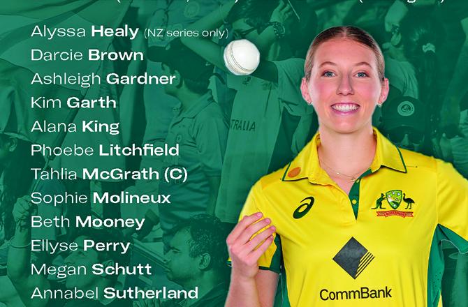 Australian Women Squad. Photo:INN