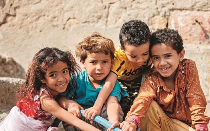 Children in Yemen are going through a severe crisis. Photo: INN
