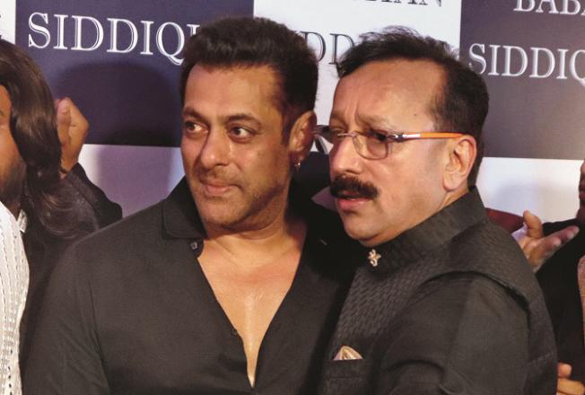 Baba Siddiqui with Salman Khan. Photo: INN
