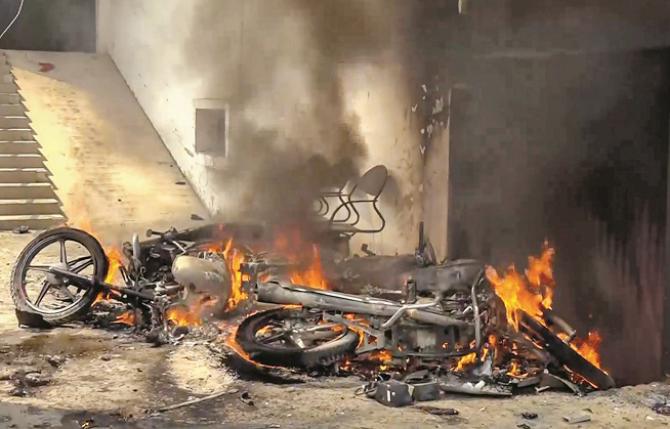 Bahraich Riot. Photo: INN
