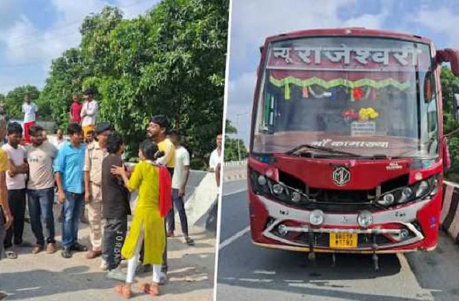 This bus was going to Patna. Photo: INN.