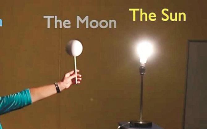 The moon does not change shape but the sun shines on it from different angles. Photo: INN
