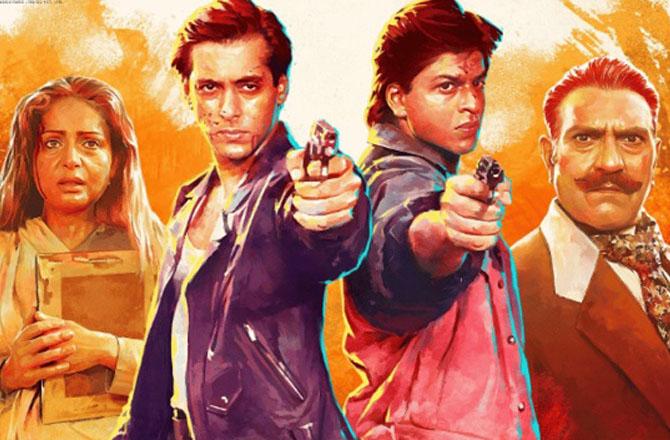 Poster of Karan Arjun. Photo: INN