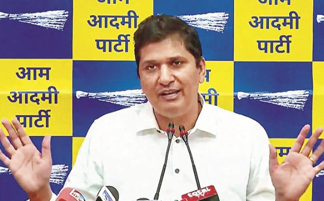Delhi Cabinet Minister Saurabh Bhardwaj. Photo: INN