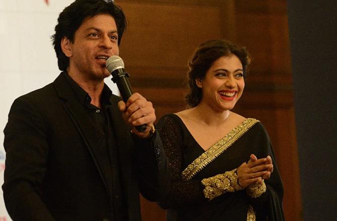 Shah Rukh Khan and Kajol. Photo: INN.