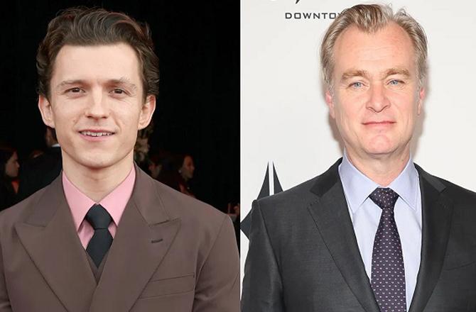 Christopher Nolan and Tom Holland. Photo: INN.