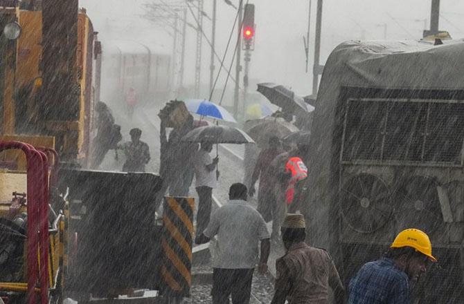 Relief work is going on after the accident. Photo: PTI