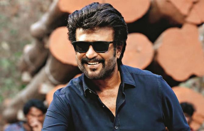 Rajinikanth can be seen jumping in a scene from the movie `Vettaiyan`. Photo: INN