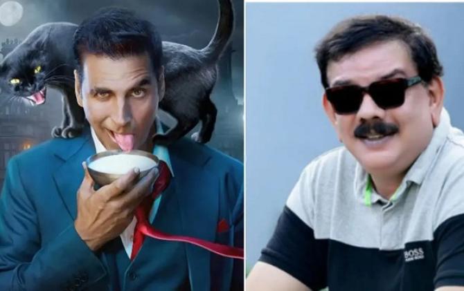 Priya Darshan and Akshay Kumar on the sets of `Bhool Bhalyan`. Photo: INN