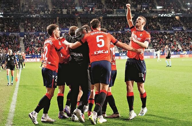 Players of Osasuna Football Club. Photo: INN.