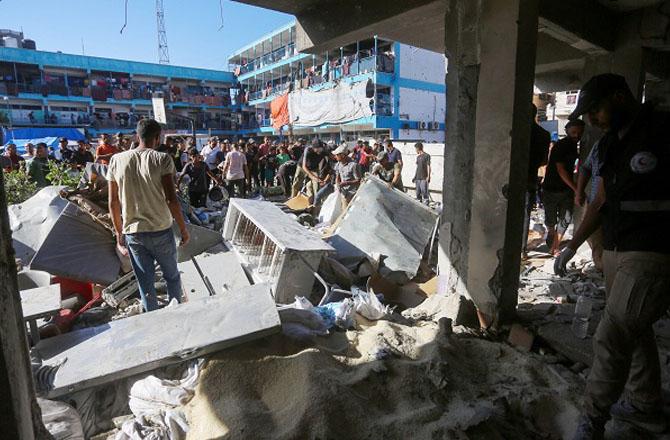 Destruction in Gaza during the war in Gaza. Photo: X