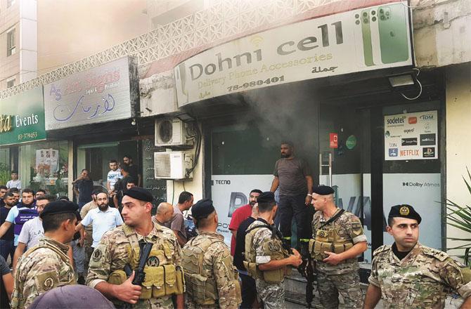 Walkie-talkies and pagers have exploded in several shops in Beirut, causing chaos. (PTI)