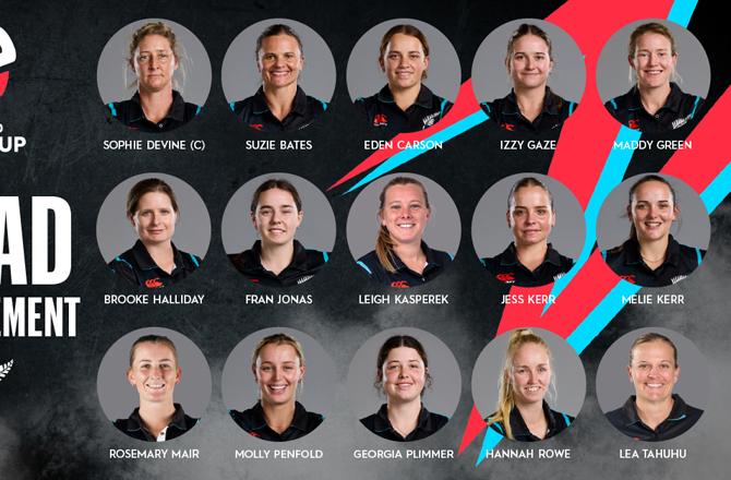 New Zealand Squad.Photo:INN
