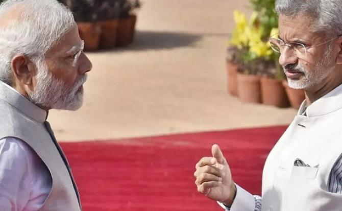 S. Jaishankar Minister of External Affairs of India with Prime Minister Narendra Modi. Photo: INN