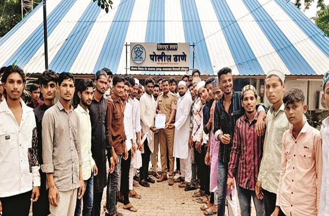 Address of police in Sherpur. Photo: INN.