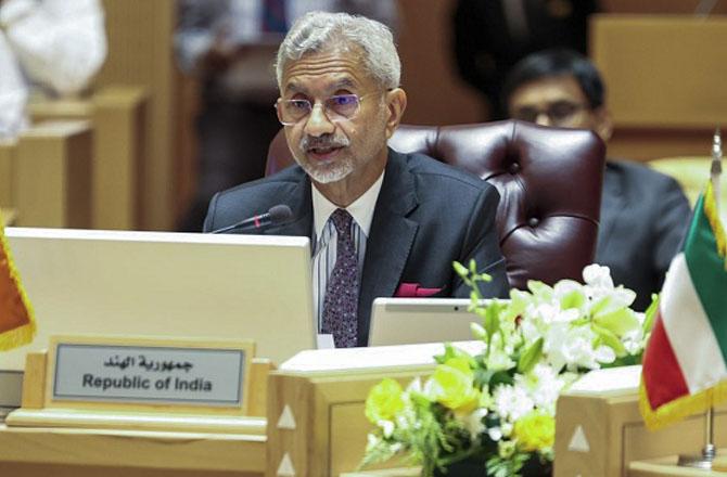S. Jaishankar during the meeting. Photo: PTI