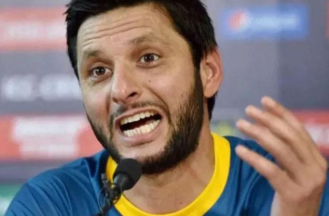 Former Pakistani cricket captain Shahid Afridi. Photo: INN