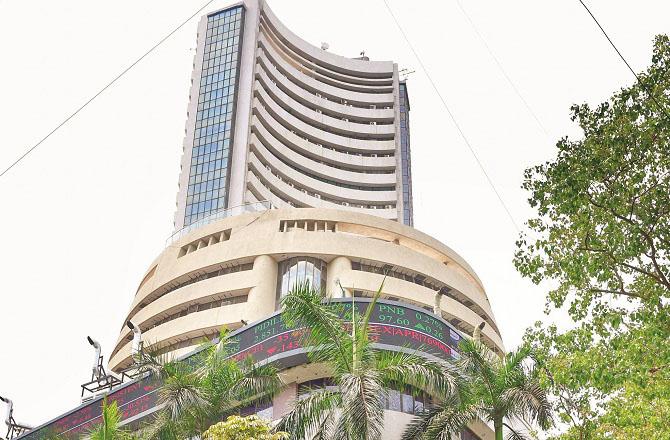 File photo of the Bombay Stock Exchange (BSE) building. Photo: INN.
