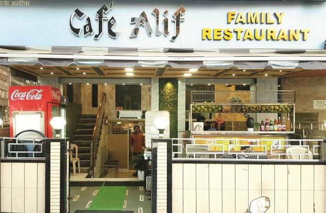 Cafe Alif has become a landmark. Photo: INN