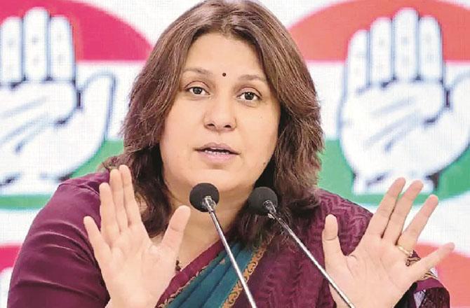 Congress spokesperson Supriya Shrinit. Photo: INN