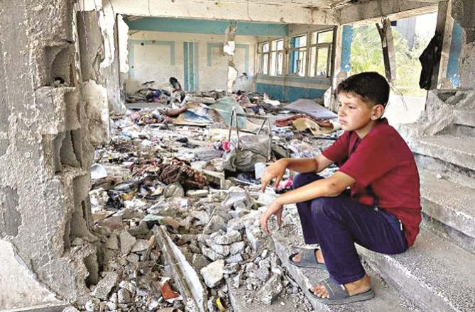 The Israeli operations in Gaza have left thousands of children with a bleak childhood and future. Photo: INN