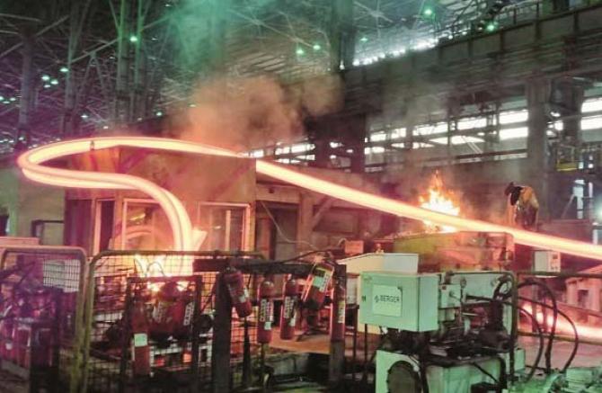 Good production has been achieved at the steel plant located in Bhilai. Photo: INN