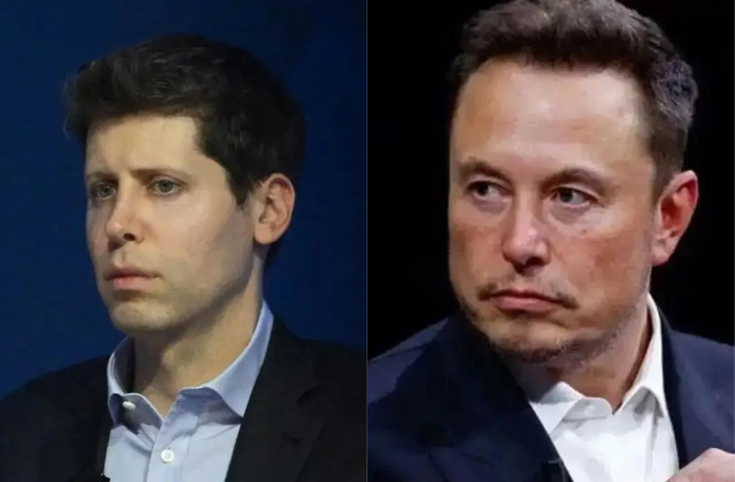 Elon Musk and Sam Altman. Photo: INN