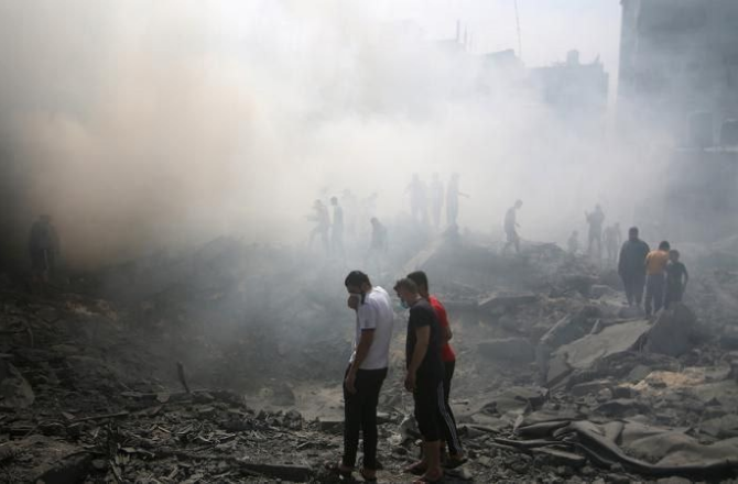 A Scene of Destruction in Gaza. Photo: X