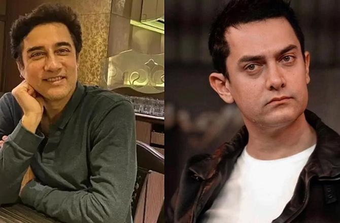 Aamir Khan and his brother Faisal Khan. Photo: INN