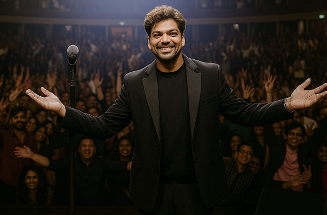 Zakir Khan during the show. Photo: INN
