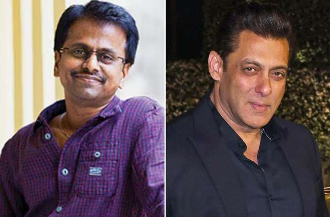 Salman Khan and Murugadoss. Photo: INN